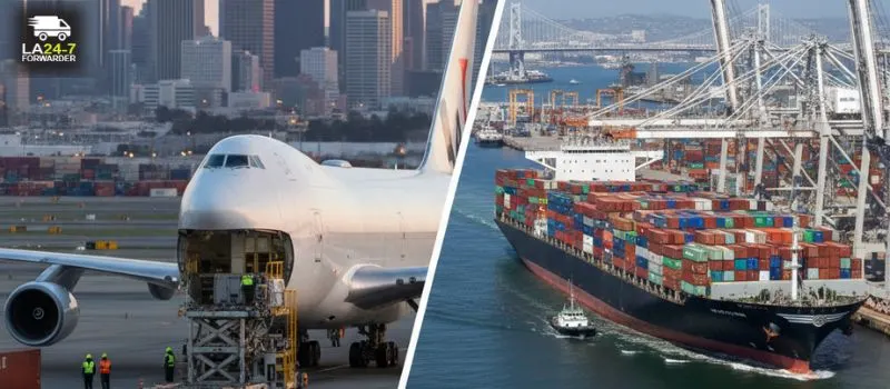 Air vs Ocean Freight in Los Angeles